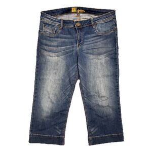 Kut from the Kloth Jeans Womens 12 Cropped Capri Blue Denim Measures 34 x 20.5